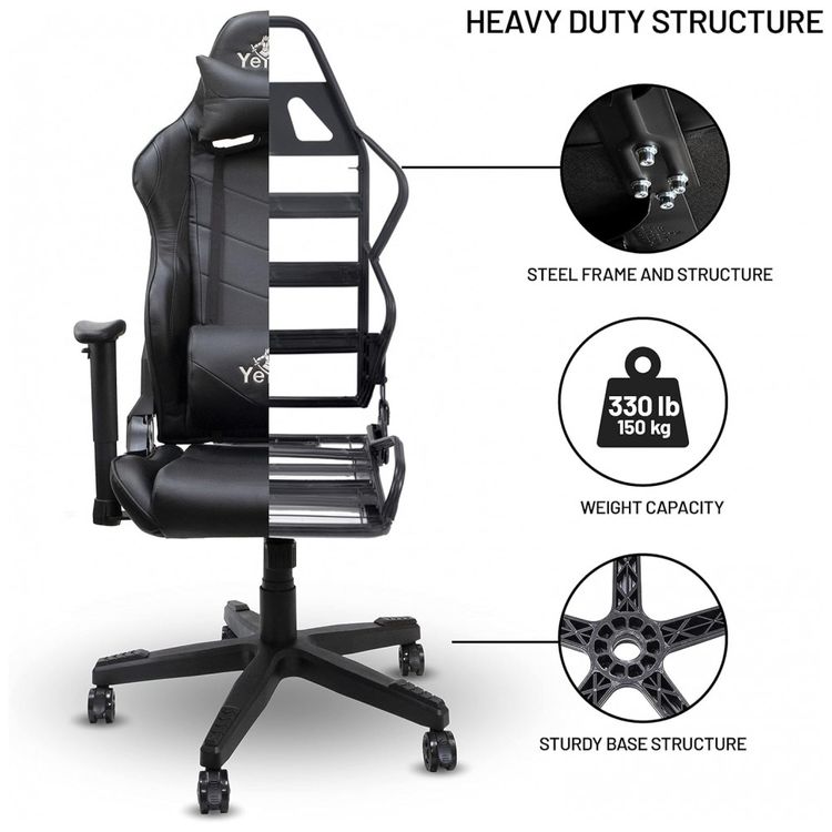 YEYIAN-Cadeira-Gamer-Ergonomica-Ajustavel-com-Apoio-para-a-foto-2