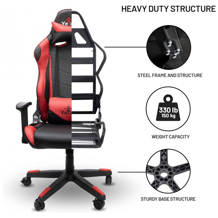 YEYIAN-Cadeira-Gamer-Ergonomica-Ajustavel-com-Apoio-para-a-foto-2