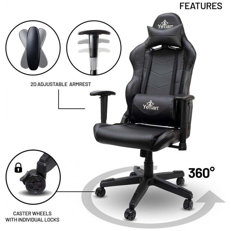 YEYIAN-Cadeira-Gamer-Ergonomica-Ajustavel-com-Apoio-para-a-foto-3