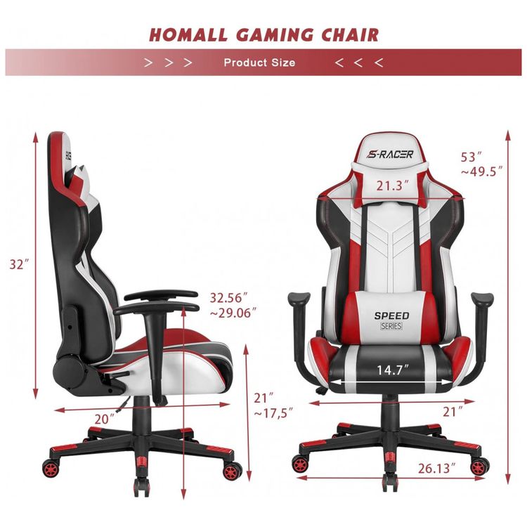 Homall-Cadeira-Gamer-Ergonomica-Ajustavel-com-Apoio-para-a-foto-2