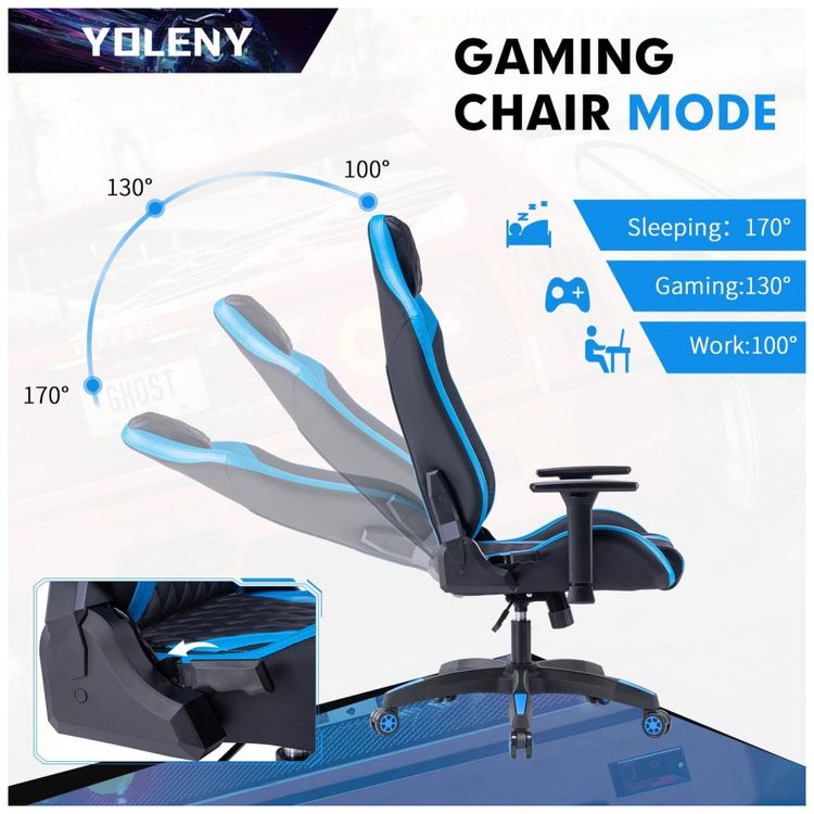 Cadeira-Gamer-Ergonomica-Ajustavel-com-Encosto-Alto-YOLENY-foto-3