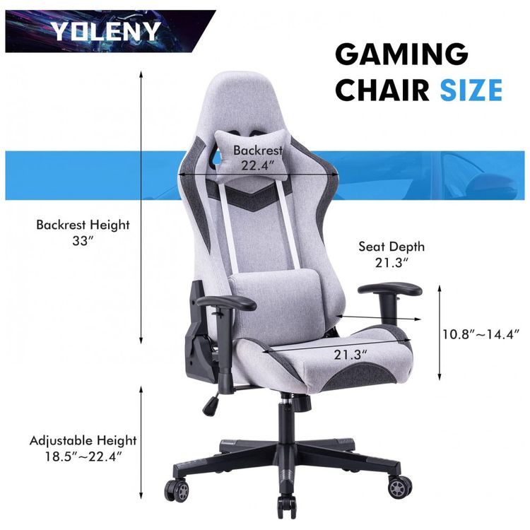 YOLENY-Cadeira-Gamer-Ergonomica-Ajustavel-com-Apoio-para-a-foto-1