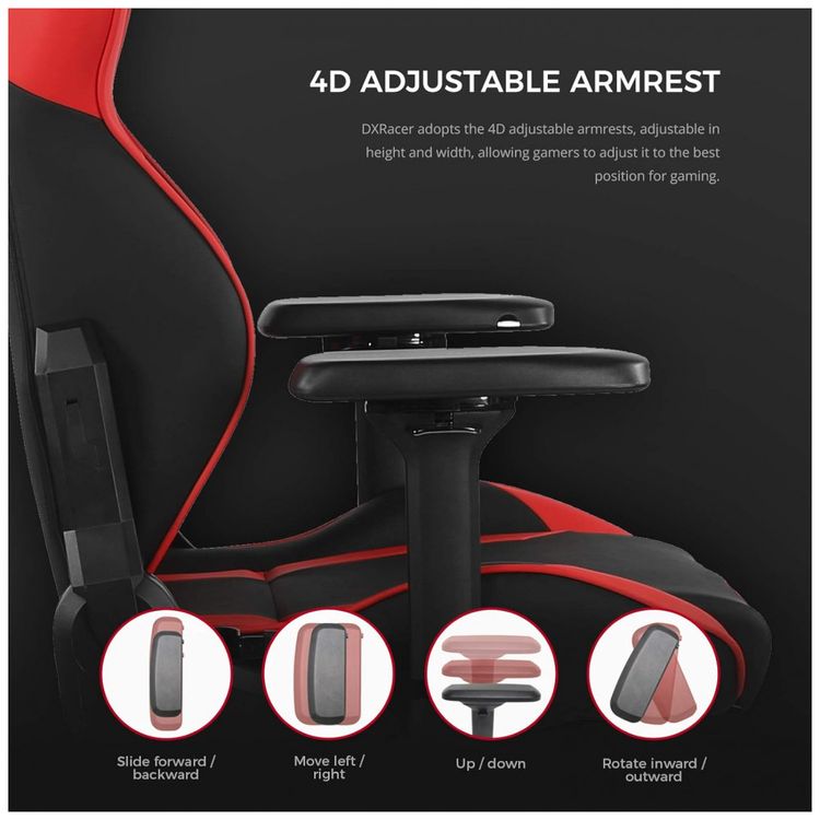 Cadeira-Gamer-Ergonomica-Ajustavel-4Dcom-Apoio-para-os-Pes-foto-4