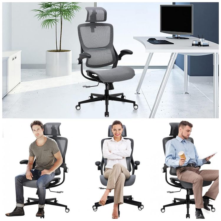 Cadeira-de-Escritorio-Ergonomica-3D-com-Apoio-para-Lombar-foto-5