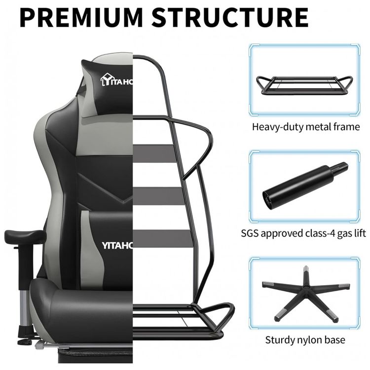YITAHOME-Cadeira-Gamer-Ergonomica-Ajustavel-com-Apoio-para-foto-4