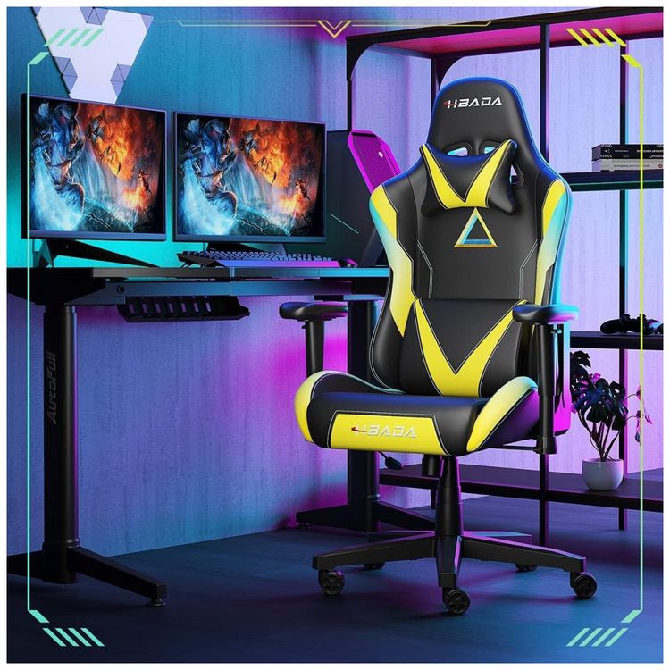Cadeira-Gamer-Ergonomica-Ajustavel-com-Apoio-para-a-Lombar-foto-1
