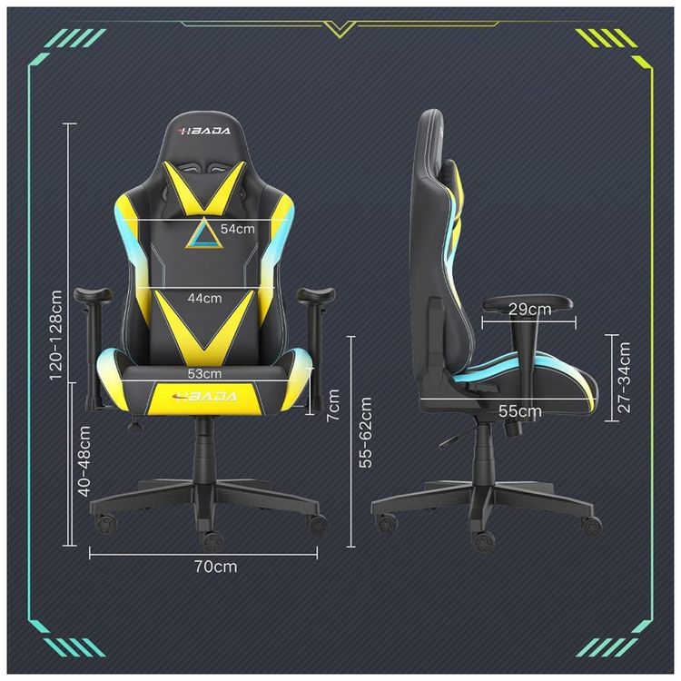 Cadeira-Gamer-Ergonomica-Ajustavel-com-Apoio-para-a-Lombar-foto-2