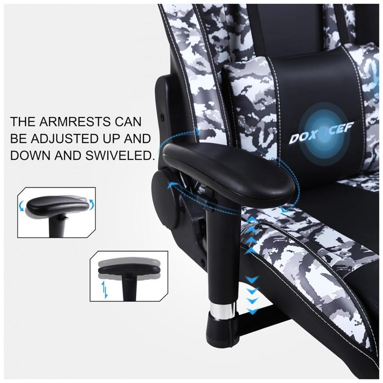 Cadeira-Gamer-Ergonomica-Ajustavel-com-Apoio-para-os-Pes-foto-3