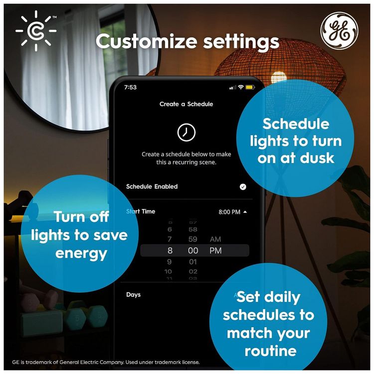 GE-CYNC-Lampada-LED-Colorida-Inteligente-Wi-Fi-Controle-de-foto-2