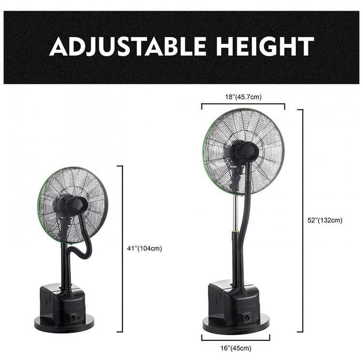 Simple-Deluxe-18-Inch-Misting-fan-Ventilador-de-Coluna-9-foto-2