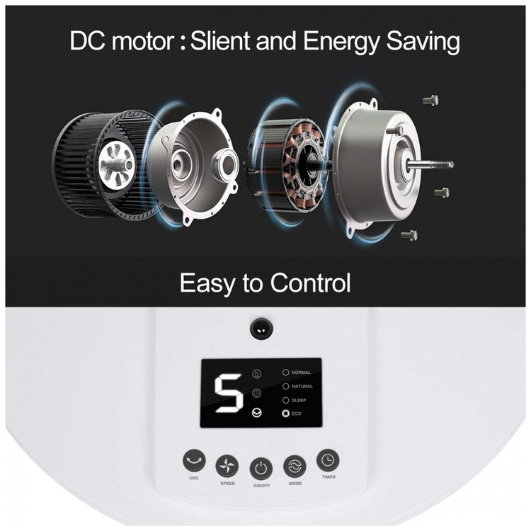 Ventilador-de-Coluna-9-Velocidades-Ajustaveis-24W-110v-foto-4