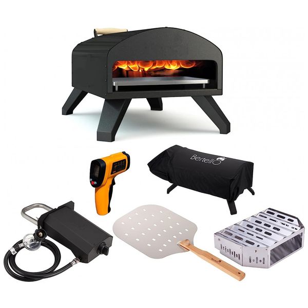 Forno-de-Pizza-a-Gas-Portatil-com-Espatula-em-Aco-Inox-foto-0