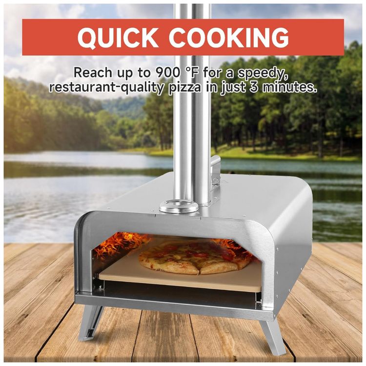 Forno-de-Pizza-a-Carvao-Portatil-Aco-Inoxidavel-GYBER-foto-1