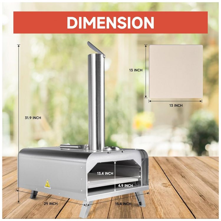 Forno-de-Pizza-a-Carvao-Portatil-Aco-Inoxidavel-GYBER-foto-4