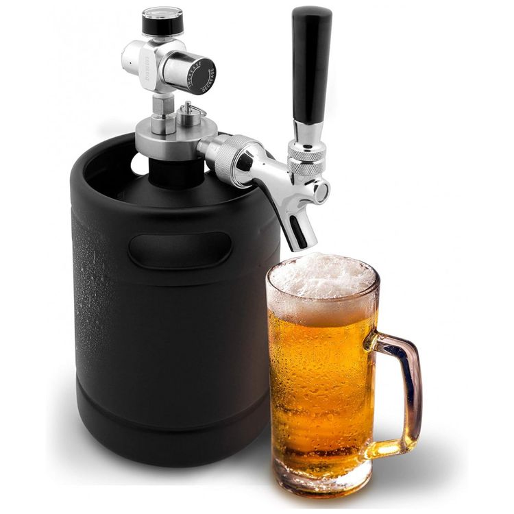 Chopeira-Portatil-1.8L-com-Torneira-e-Regulador-de-CO2-Aco-foto-0
