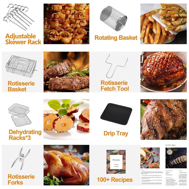 Fritadeira-Eletrica-Air-Fryer-13L-Multifuncional-com-Painel-foto-1