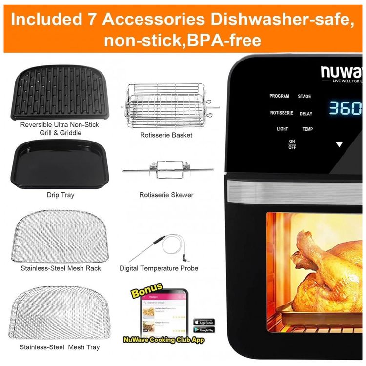 Fritadeira-Eletrica-Air-Fryer-15L-Multifuncional-com-Painel-foto-4