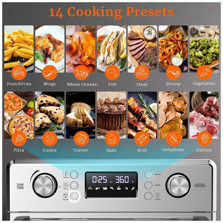 Fritadeira-Eletrica-Air-Fryer-25L-Multifuncional-com-Painel-foto-1