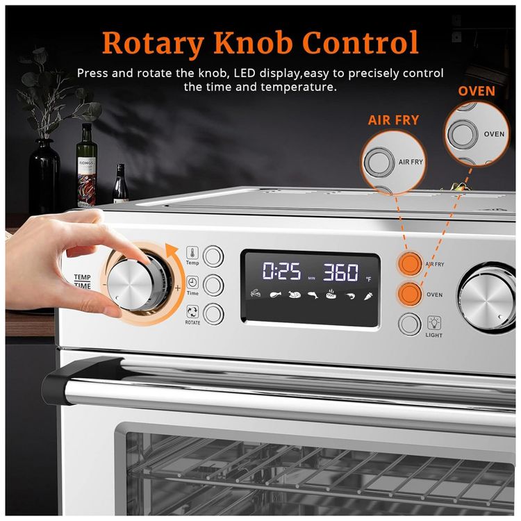 Fritadeira-Eletrica-Air-Fryer-25L-Multifuncional-com-Painel-foto-2