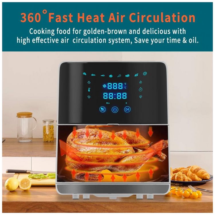 Fritadeira-Eletrica-AirFryer-Capacidade-5L-Painel-Digital-foto-1