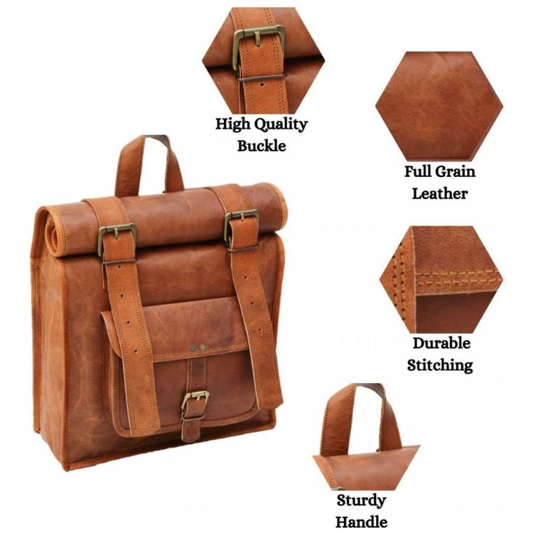 Urban-Dezire-Mochila-Vintage-de-Couro-para-Laptop-Masculina-foto-1