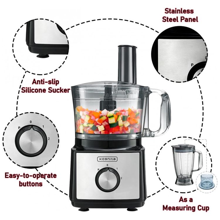 Processador-de-Alimentos-8-em-1-Multifuncional-em-Aco-foto-1