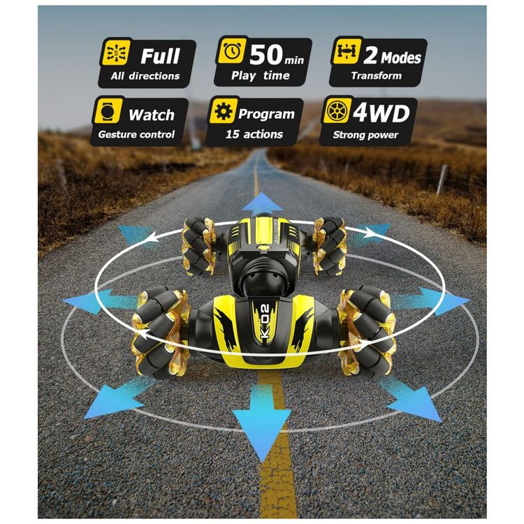 Carrinho-de-Controle-Remoto-2-em-1-4WD-2.4-Ghz-Dupla-Face-foto-4