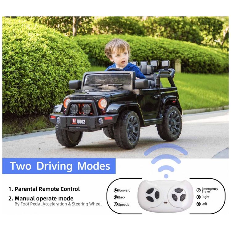 Carro-Carrinho-Eletrico-1-Assento-12V-com-Luzes-de-LED-e-foto-2