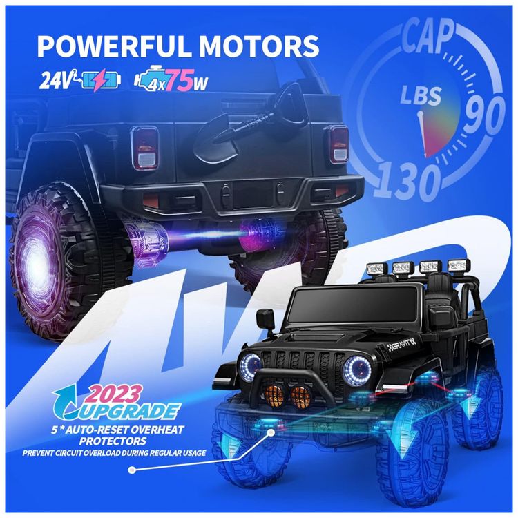 Carro-Carrinho-Eletrico-1-Assento-12V-com-Luzes-de-LED-e-foto-1