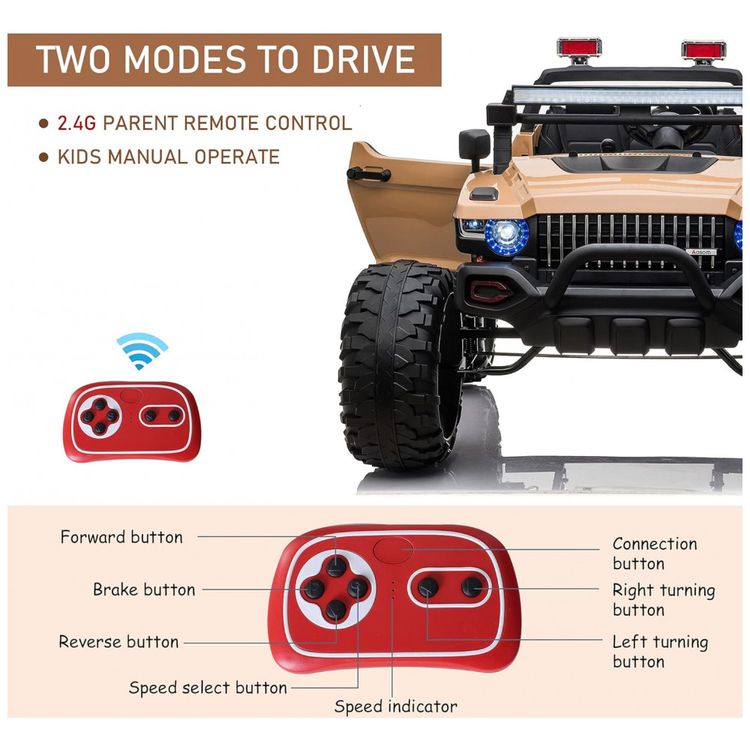 Carro-Carrinho-Eletrico-1-Assento-12V-com-Luzes-de-LED-e-foto-4