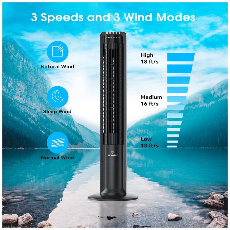 Ventilador-de-Torre-X01-com-3-Velocidades-Controle-Remoto-foto-2