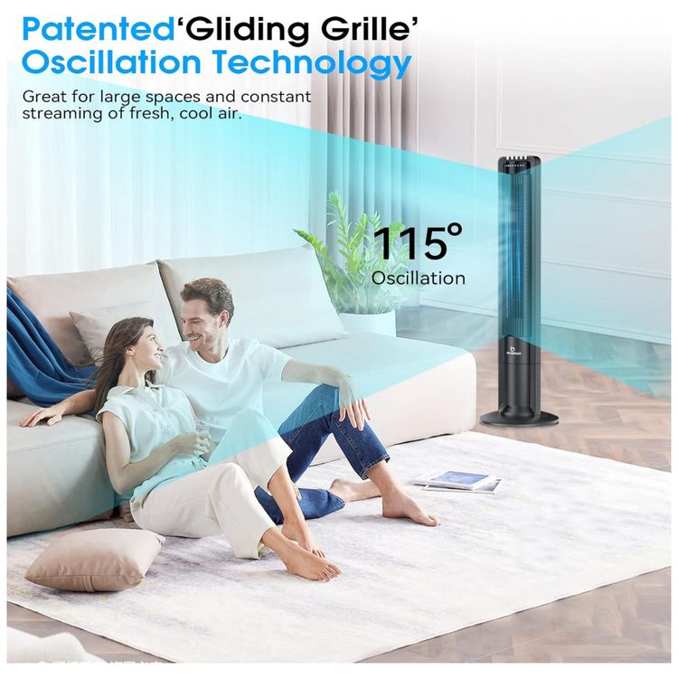 Ventilador-de-Torre-X01-com-3-Velocidades-Controle-Remoto-foto-3