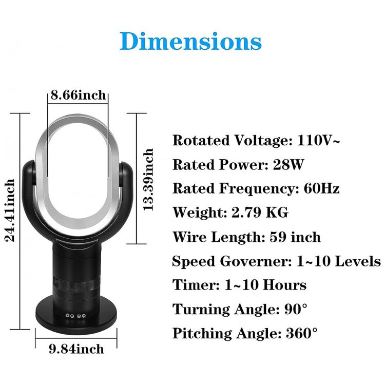 Ventilador-de-Torre-com-3-Velocidades-110v-SIMPLE-DELUXE-foto-4