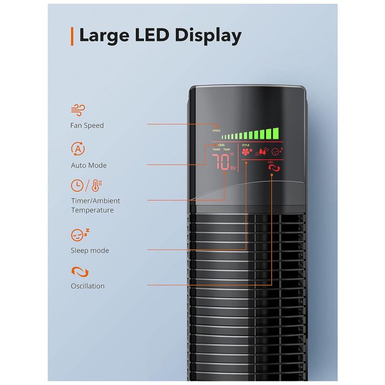 Ventilador-de-Torre-ND-com-3-Velocidades-Controle-Remoto-foto-5