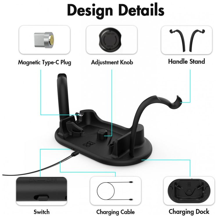 AMVR-Charging-Dock-for-Oculus-Quest-2-Headset-Display-Stand-foto-2