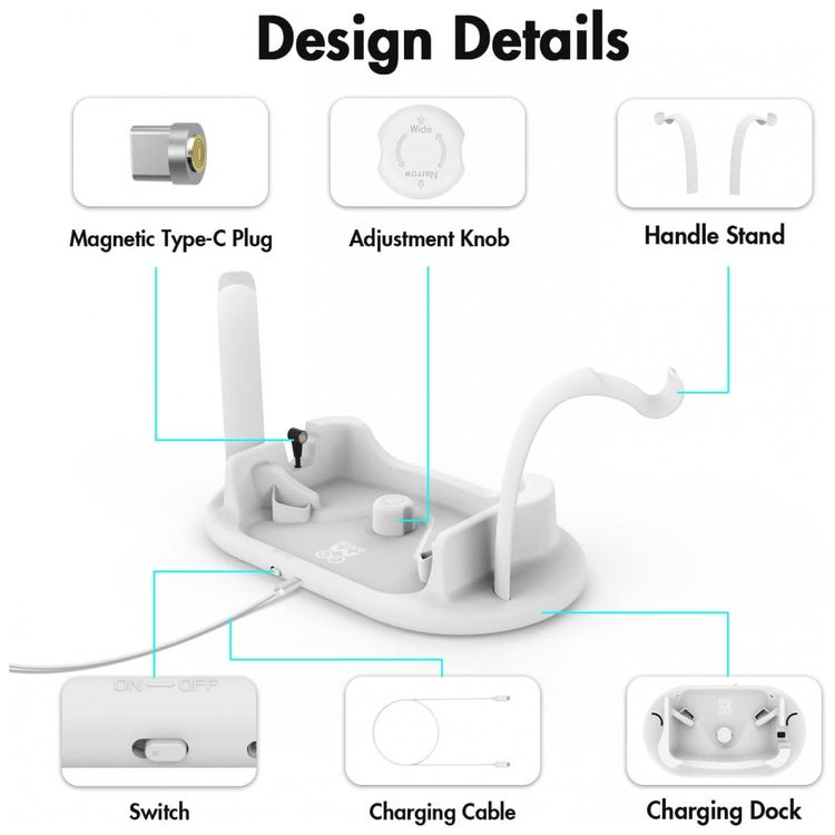 AMVR-Charging-Dock-for-Oculus-Quest-2-Headset-Display-Stand-foto-4