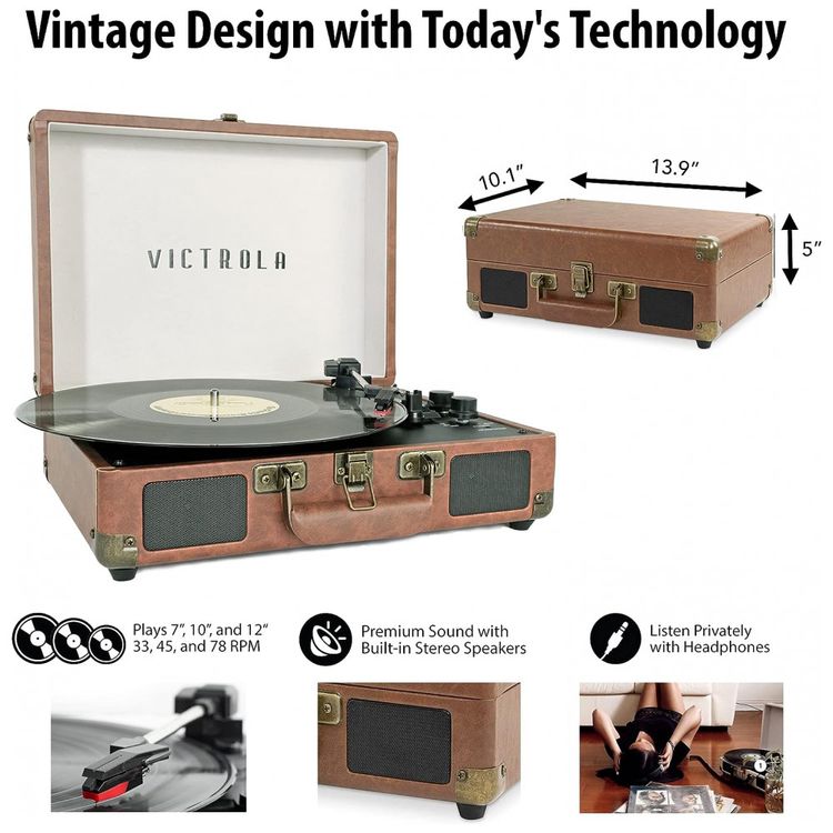 Vitrola-Toca-Discos-3-Velocidades-Entrada-AUX-45-RPM-foto-3