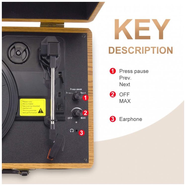 Vitrola-Toca-Discos-3-Velocidades-com-USB-e-Entrada-AUX-45-foto-2