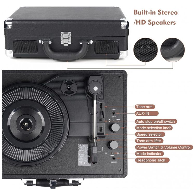 Vitrola-Toca-Discos-3-Velocidades-com-USB-e-Entrada-AUX-45-foto-3