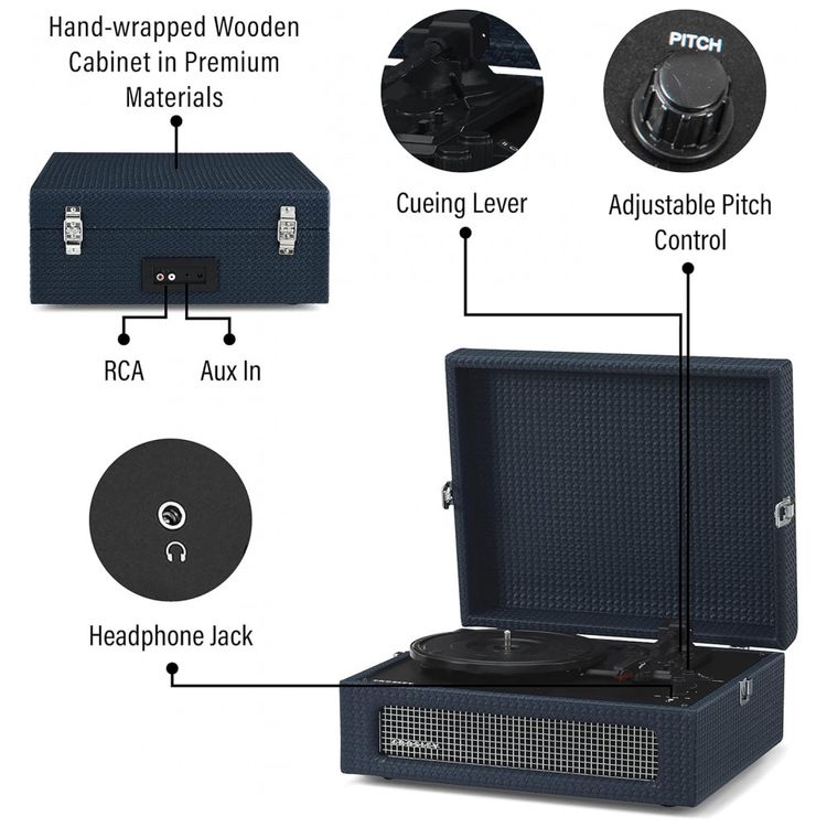 Vitrola-Toca-Discos-3-Velocidades-com-USB-45-RPM-110v-foto-4