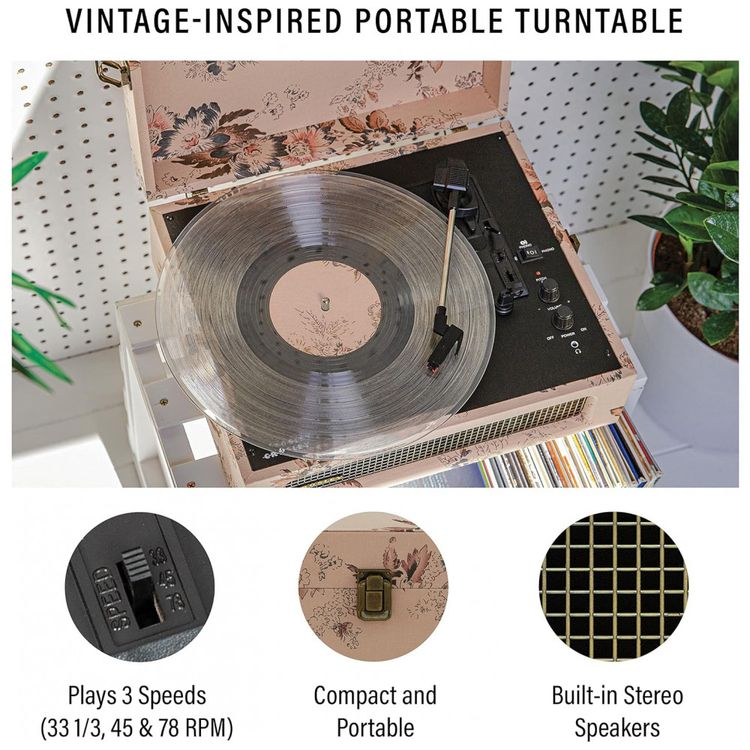 Vitrola-Toca-Discos-3-Velocidades-com-USB-45-RPM-110v-foto-1