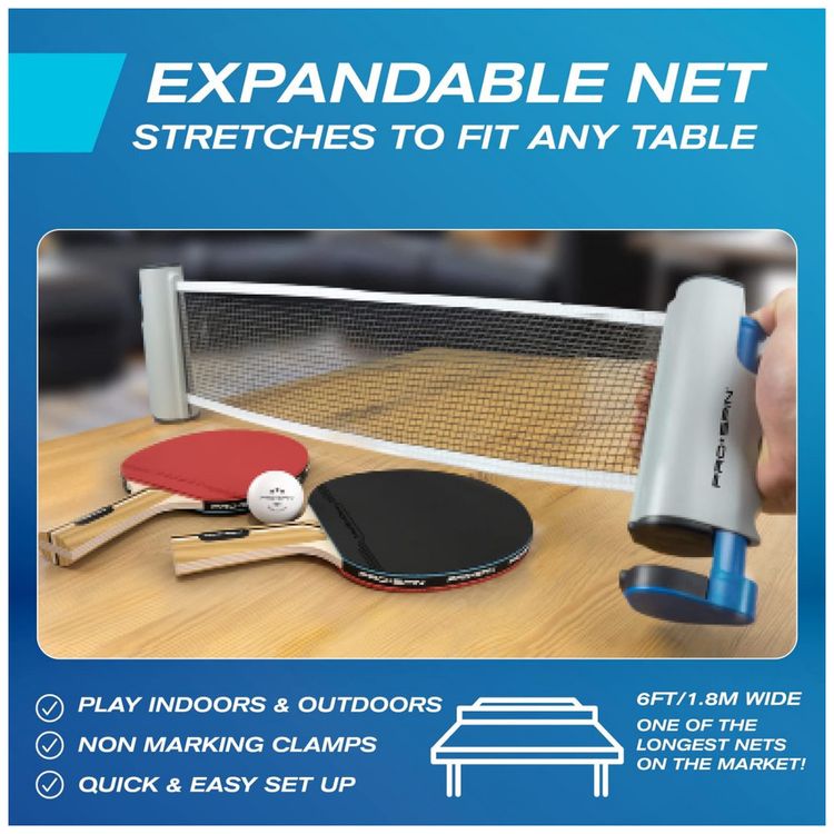 PRO-SPIN-Kit-de-Ping-Pong-com-Mesa-Portatil-2-Raquetes-3-foto-2