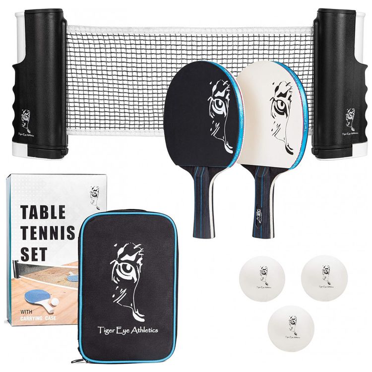 Atletismo-Kit-de-Ping-Pong-com-Mesa-Portatil-2-Raquetes-3-foto-0