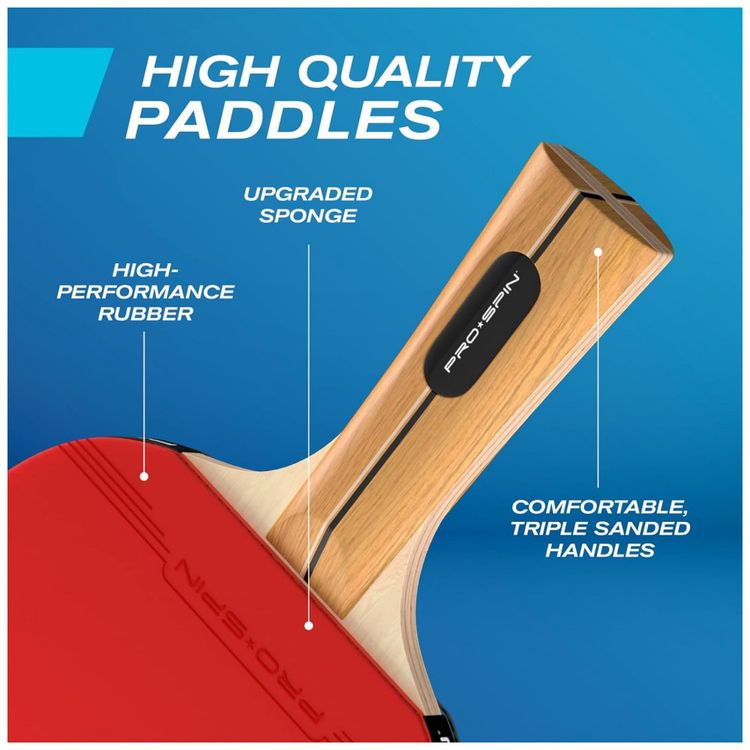 PRO-SPIN-Kit-de-Ping-Pong-com-Mesa-Portatil-2-Raquetes-3-foto-4