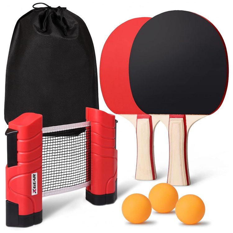 Kit-de-Ping-Pong-com-Mesa-Portatil-2-Raquetes-3-Bolas-foto-0