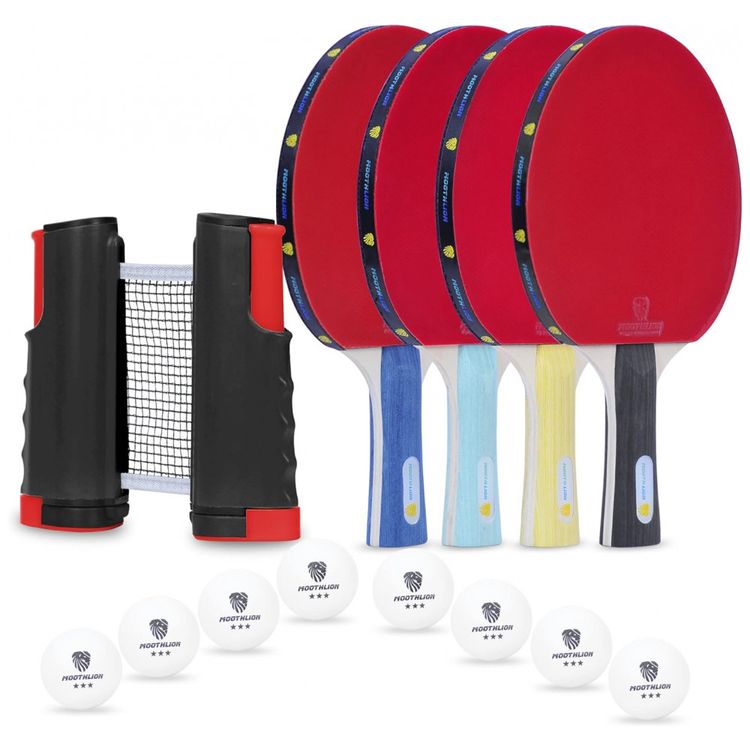 Kit-de-Ping-Pong-com-Mesa-Portatil-4-Raquetes-8-Bolas-e-foto-2