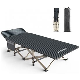 Cama-Acampamento-Camping-Dobravel-Portatil-ATORPOK-Preto-foto-0