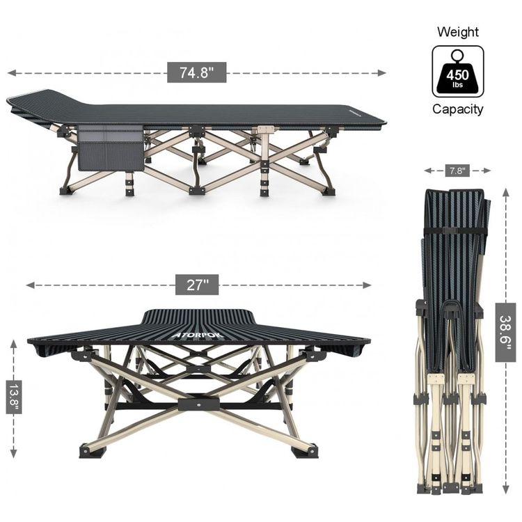Cama-Acampamento-Camping-Dobravel-Portatil-ATORPOK-Preto-foto-5