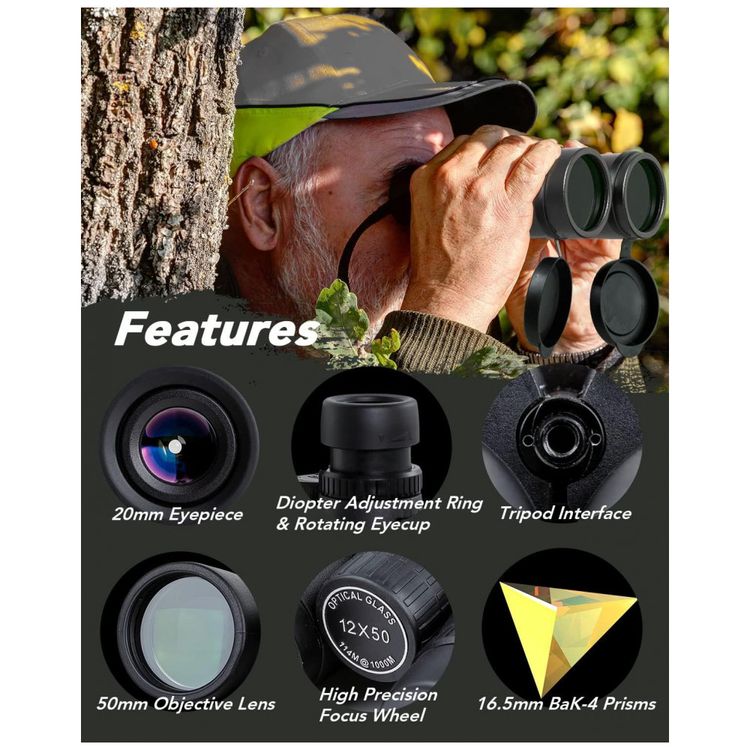 Binoculos-Profissional-12x50-a-Prova-dAgua-Lente-CAT-foto-1