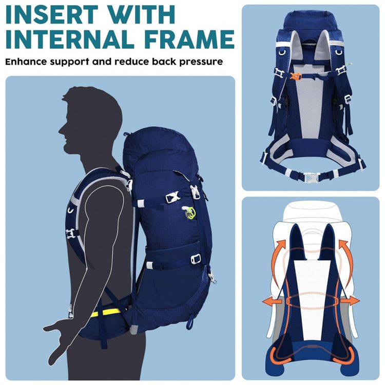 Mochila-de-Acampamento-Camping-50L-Impermeavel-N-NEVO-foto-1